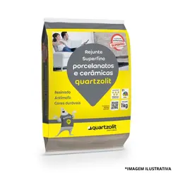 Rejunte Para Porcelanato Cinza Platina 1Kg-Quartzolit