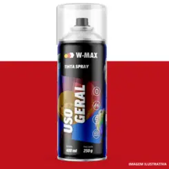 Tinta Spray Vermelho 400ML/250G - W-Max
