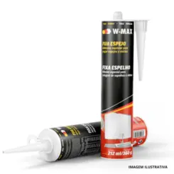 Fixa Espelho Branco 212ML/360G - W-Max