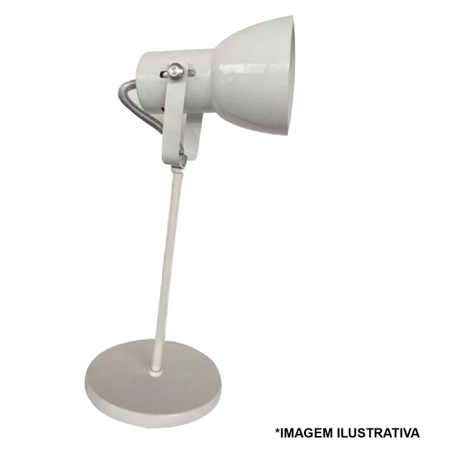 Luminária de Mesa Branco Kin Luminária de Mesa Branco Kin Kin