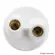 Plafonier Redondo Br Soquete E27 Porcelana 2 Lâmpadas- Kin