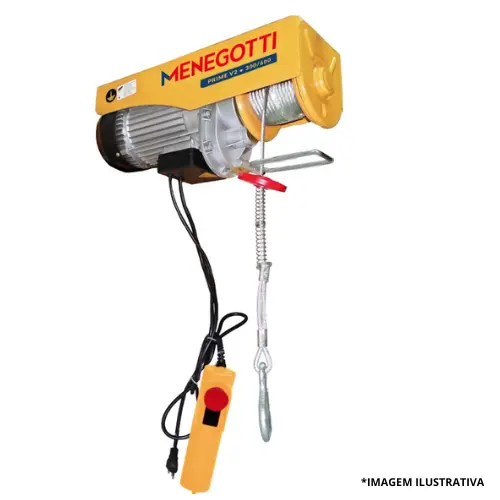 Guincho Elétrico Coluna 300/600KG  220V-Menegotti