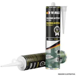 Silicone  Acetico Uso Geral Branco 275ML - W-Max