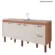 Gabinete De Cozinha Slim 1,74Mt Freijo/Off White -MGM