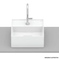 Cuba Apoio 30X30 Quadrado Branco - Roca