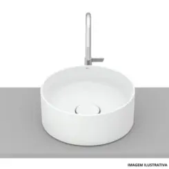 Cuba de  Apoio 30cm de diâmetro  Rendondo Branco - ROCA