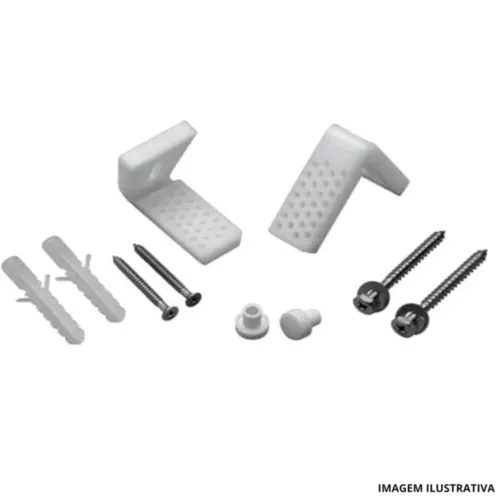 Conjunto de  Fixação Tipo de Suporte em L - Roca