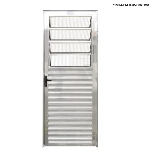 Porta Basculante Brilhante  210x80 Direita -Dl Esquadrias