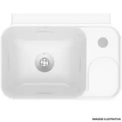 Lavatorio Apoio/Suspenso Eco 41X30 Branco - Celite