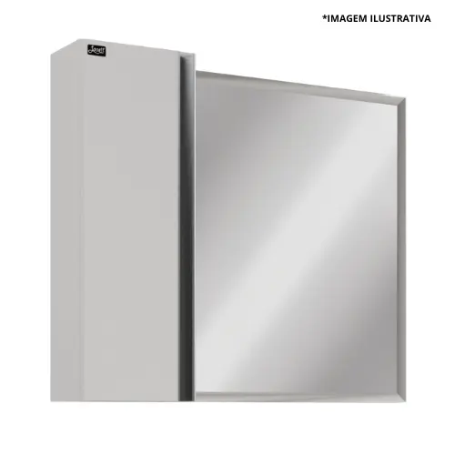 Espelheira Paris 65Cm Branco-Locatt