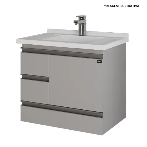 Toucador Monza 60Cm Cobalto/Cobalto-Locatt