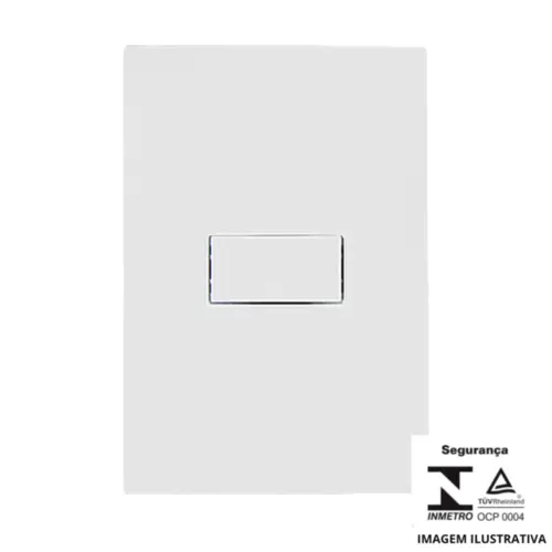 Conjunto de 1 Interrruptor  Simples  10A 9417 - Ilumi I9