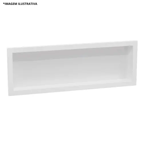 Nicho Plástico De Embutir 30x90  Branco-Metasul