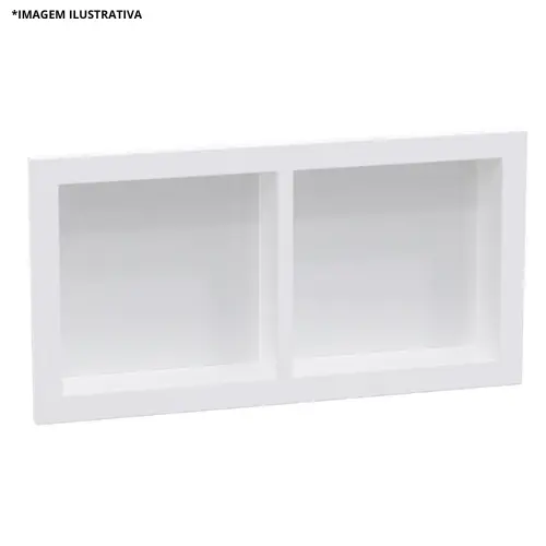 Nicho Plástico Embutir 30x60 Duo Branco-Metasul