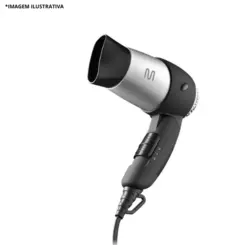Secador De Cabelo Para Viagem Preto 1200W Bivolt-Multilaser