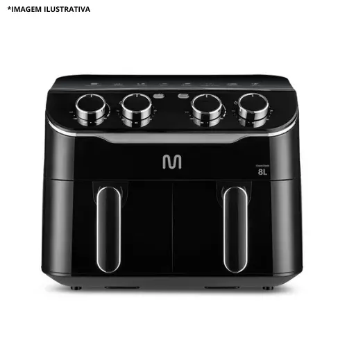 Air Fryer 8L 2 Gavetas 1800W 127V-Multilaser