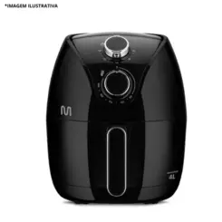 Air Fryer Black 4L 1500W Timer 127V -Multilaser