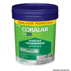 Acrilico Coralar  20L Branco (Balde) - Coral