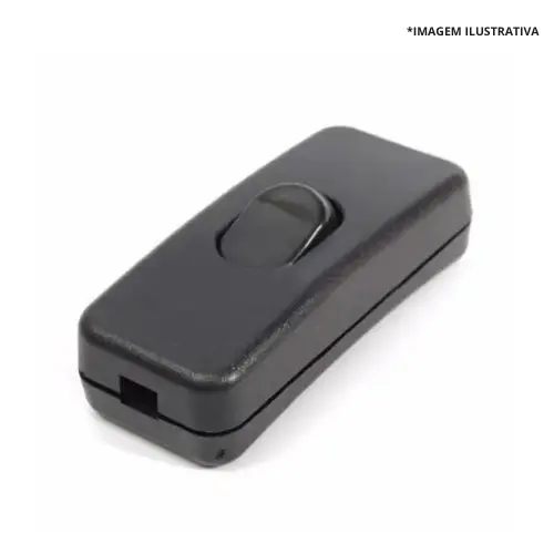 Interruptor Meio Fio 2A 250V Preto 2A 250V Preto-Interneed