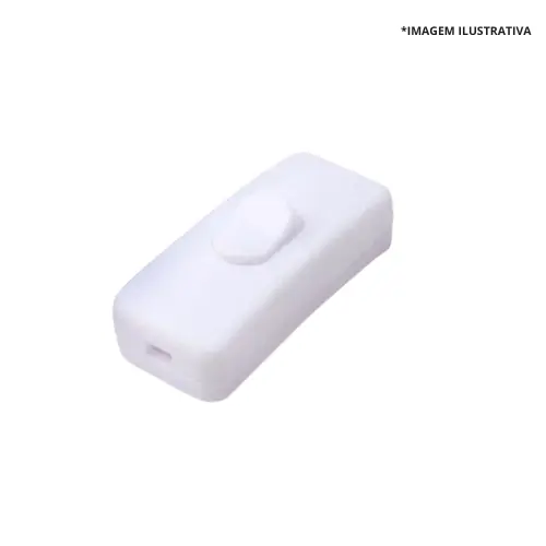 Interruptor Meio Fio 2A 250V Branco -Interneed