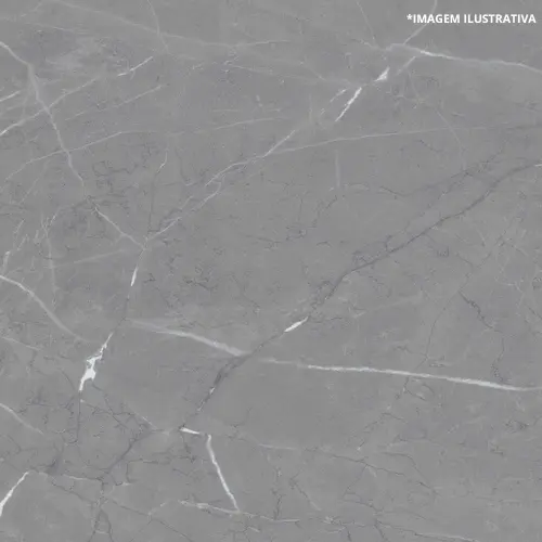 Porcelanato Armani Grigio Polido 90x90 Mt Rt -Caixa Com 2,43M2 -Delta