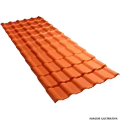 Telha Pvc Plan Terracota 2,42 X 0,88 8743 - Lux