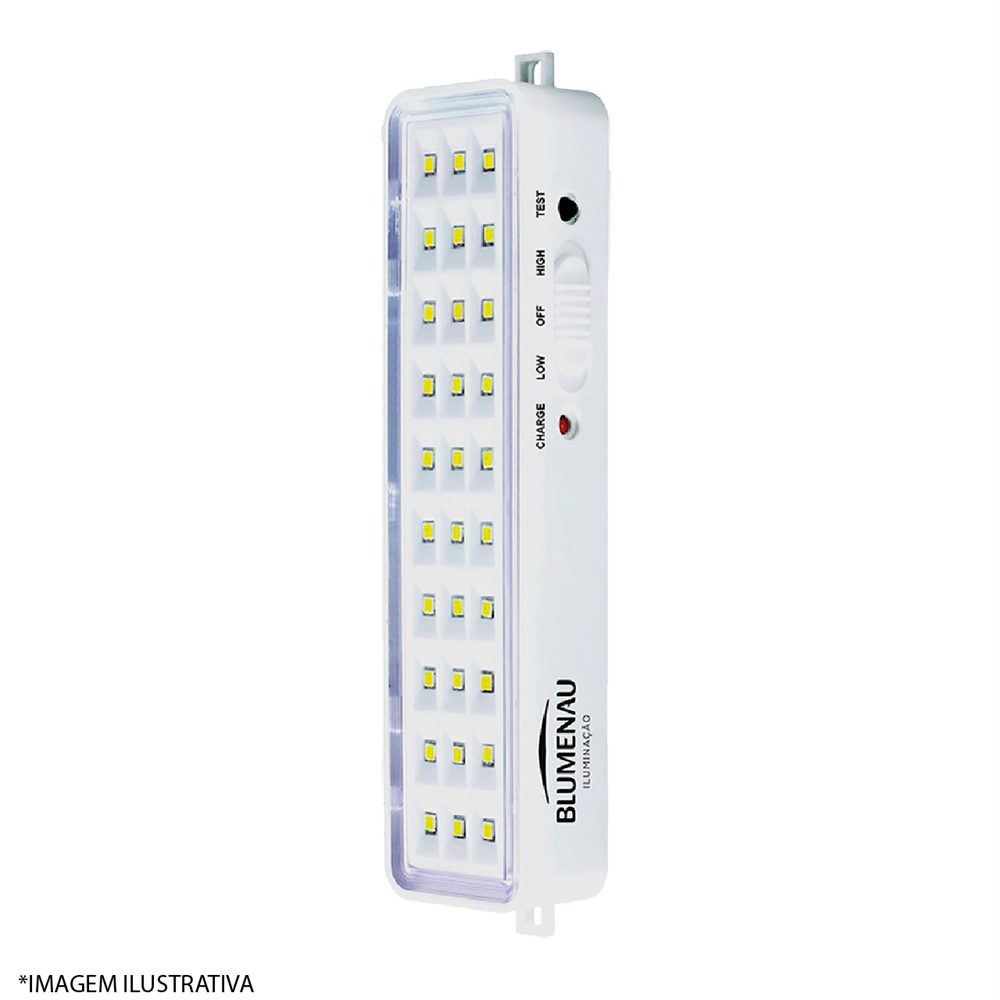 Luminária de Emegência 30 LEDS 100240VBlumenau Luminária de Emegência 30 LEDS 100240V