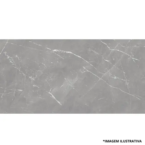 Piso Polido 56x113 Topazio Gray Lc Retif -Caixa 2,53 M2-Lorenzza