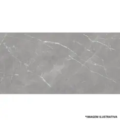Piso Polido 56x113 Topazio Gray Lc Retif -Caixa 2,53 M2-Lorenzza