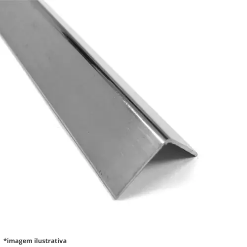 Cantoneira L Aluminio 3/4" Polida-Alumifenix