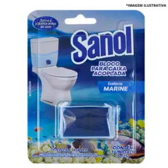 Bloco Sanitário Para Caixa Acoplada Aroma Marine Com 2 Unidades-Sanol
