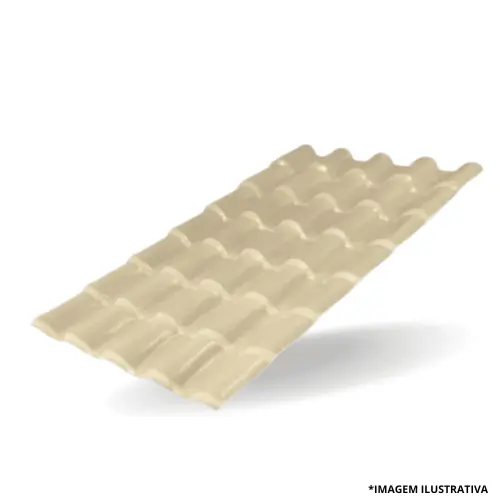 Telha Pvc Colonial Marfim 3,28 x 86Cm -Lux Telha