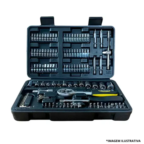 Jogo De Ferramentas Com 128 Peças-Titanium