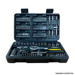 Jogo De Ferramentas Com 128 Peças-Titanium