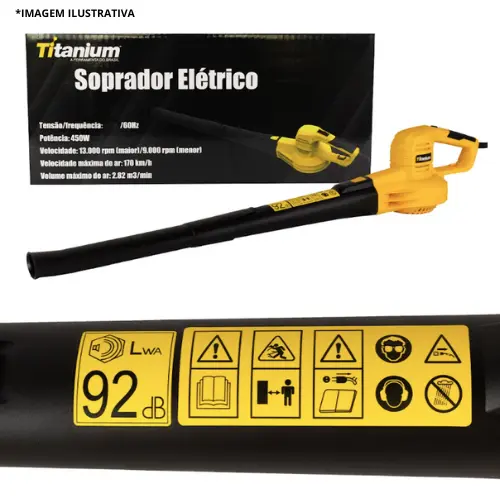 Soprador Aspirador 450W 13000RPM 60HZ 127-Titanium