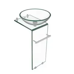 Lavatório De Vidro Orfeu 30x42Cm Sem Sifão Gp/Os -Astra
