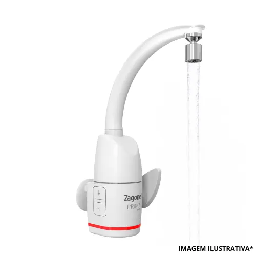 Torneira Prima Eletrônica Branca 5500W 220V-Zagonel