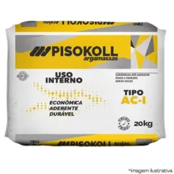Argamassa Ac1 Interno Cinza 20Kg-Pisokoll