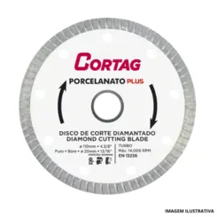 Disco Corte Porcelanato Diamantado-Cortag