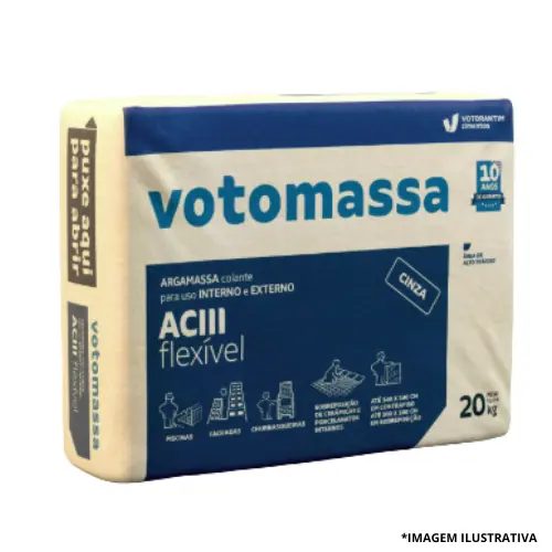 Argamassa Ac3 Flexível Cinza 20Kg -Votoram
