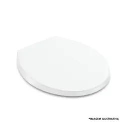 Assento Zip Plus Branco  Convencional Original PP Universal-Roca