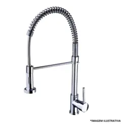 Monocomando Gourmet 1209 Escov Clas Tubo Flex-Carneiro