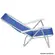 Cadeira Reclinável  4 Posições Lazy Sannet Azul Alumínio-Bel