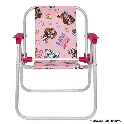 Cadeira Infantil Patrulha Canina Pink Alumínio-Bel