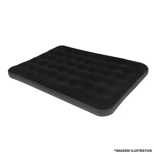 Colchão Inflável Casal Deluxe Confort Preto-Bel
