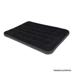 Colchão Inflável Casal Deluxe Confort Preto-Bel