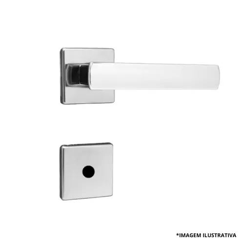 Fechadura 5700 Banheiro Veneza Roseta Cromada-Silvana
