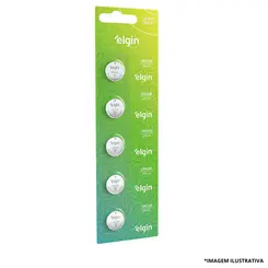 Bateria Lítio Cr2025 Blister Com 5 Peças -Elgin