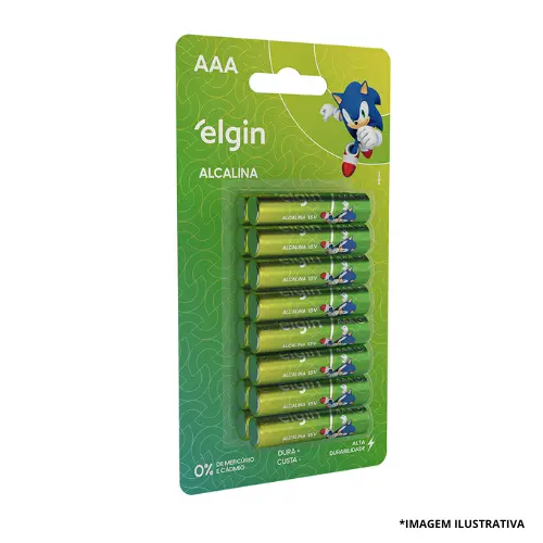 Pilha AAA Alcalina Blister Com 16 Peças-Elgin