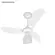 Ventilador Teto Inverter Cristal 3P Branco-Ventidelta